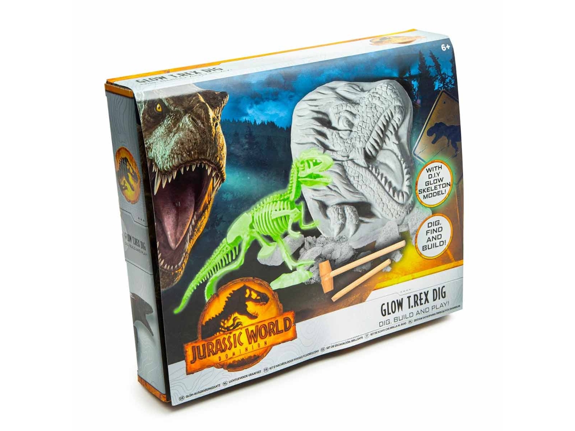 Jurassic World Dominion Kit de Escavación Glow T-Rex