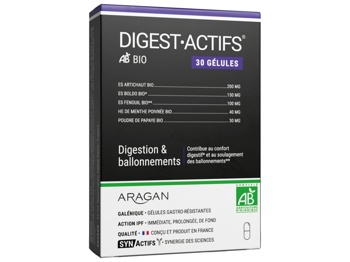 Digestactifs Bio 30 Cápsulas ARAGAN