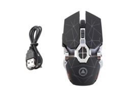 Ratón Ergonómico Inalámbrico Recargable Con Rueda Flexible Para Juegos Y Portátiles - Negro Mate