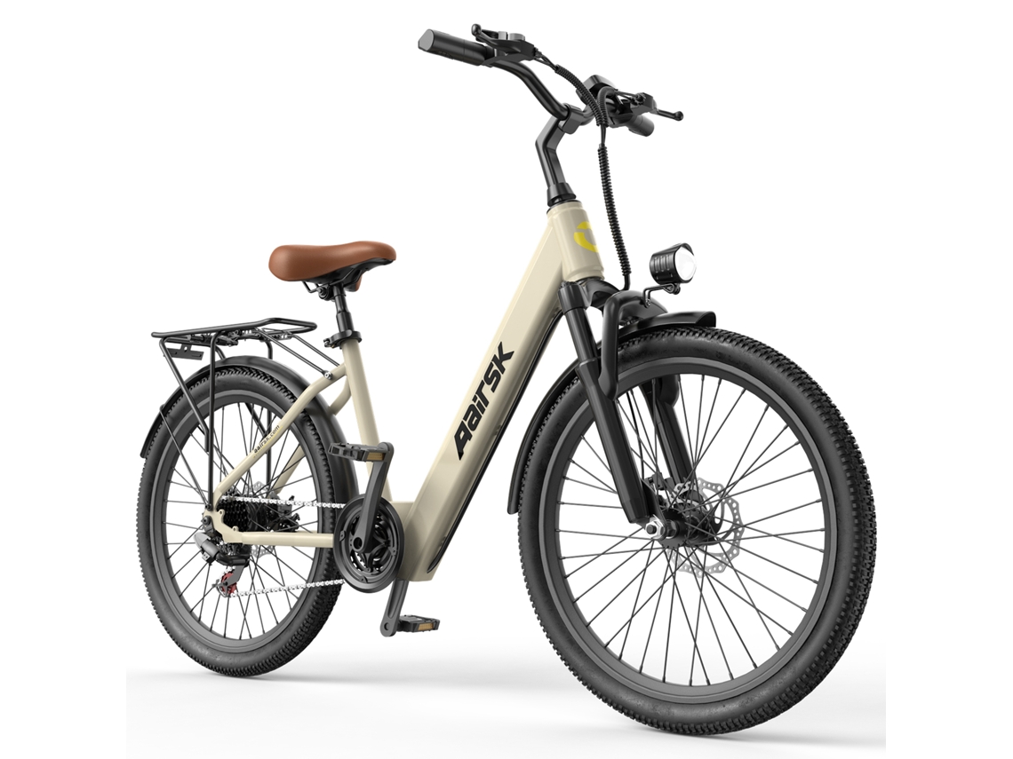 Bicicleta eléctrica urbana Aairsk Su7 para adultos, batería de 36 V y 13 Ah
