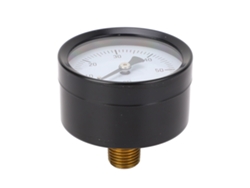 Manómetro Axial De Presión De 0 A 60 Psi, 1/4 Npt, 2 Pulgadas, Acero Inoxidable, Para Aire, Agua Y Combustible.
