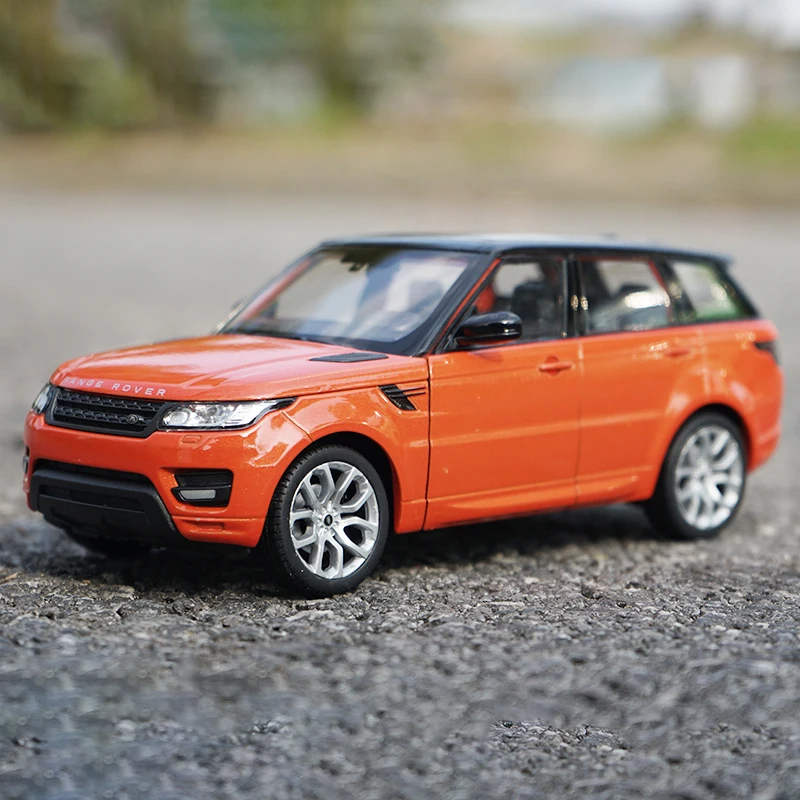 (naranja) Modelos De Coches De Metal Fundido A Presión A Escala 1:24 Y Modelos De Coches De Juguete.