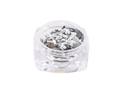 Diseño De Uñas Con Purpurina En Forma De Diamante, Lentejuelas, Manicura 7 Plateada