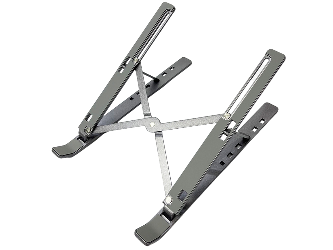 MEOIRUERY Soporte para Portátil, Soporte Ajustable de Aluminio con Gel de Sílice, Plegable y Portátil para Ordenador y Tableta