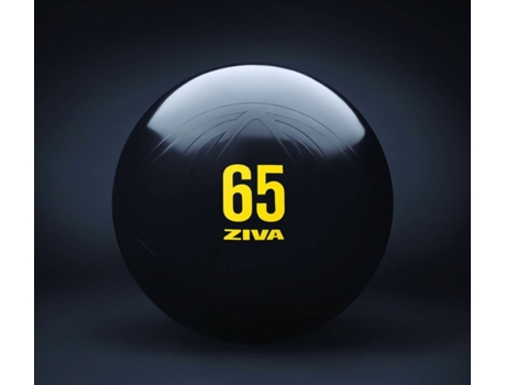 Pelota de pilates ZIVA Classic Negra (75 Cm)