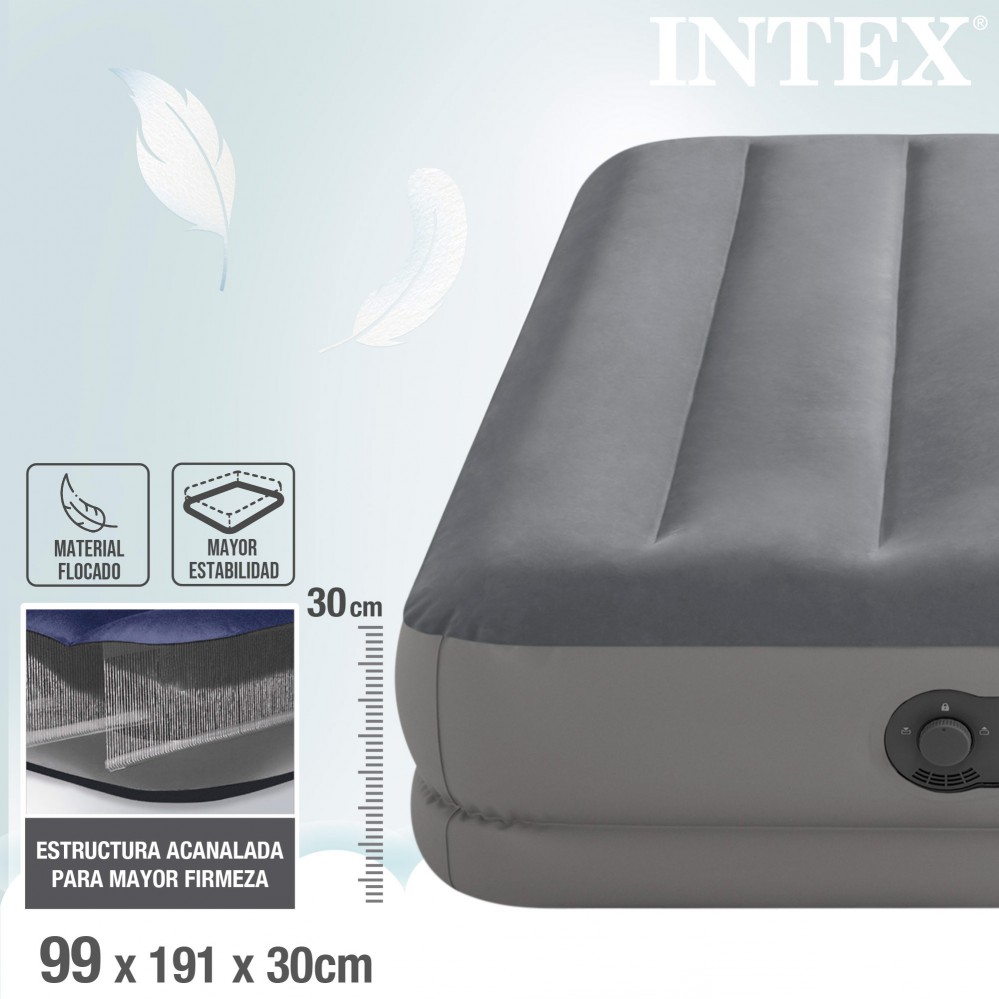 Colchón Hinchable Individual Dura-Beam Modelo Prestige INTEX