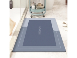 Alfombra de Baño LUUCOZK Antideslizantes Absorbentes Decoración Baño Secado Poliéster Gris (50x80cm)