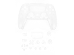Botón y cubierta de repuesto para mando de PS5 (transparente)