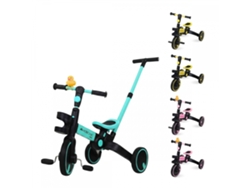 Triciclo 5 en 1 Mobiclinic Evolutivo Manillar asiento ajustable Máx 25kg Ligero 1 año y medio-5 años Azul Chase Bicicleta de equilibrio
