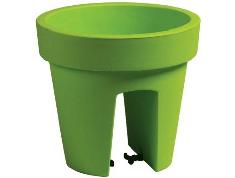 Maceta PROSPERPLAST Lofly Railing (Verde - 24.5 x 24.5 x 22.5 cm)