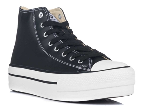Zapatillas Vegana Con Plataforma VICTORIA (Sintético-Negro-38)
