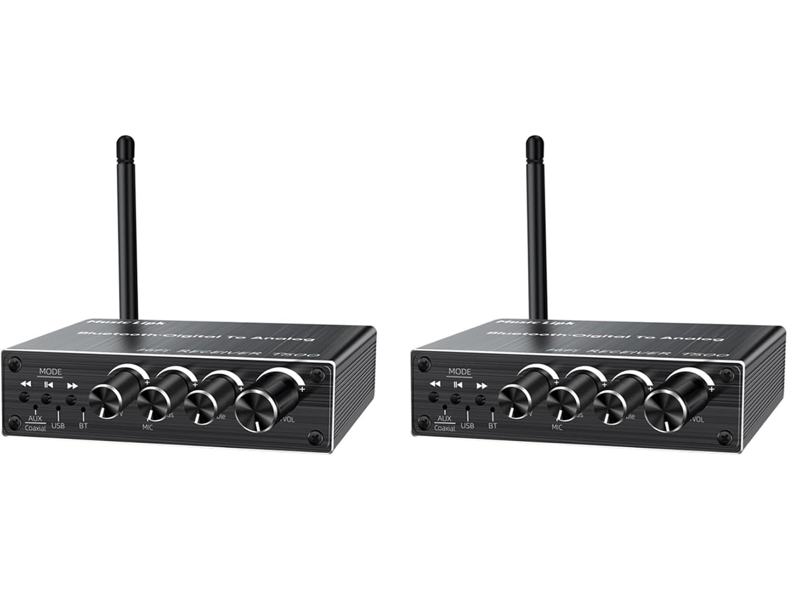 Adaptador Receptor De Audio Bluetooth 5.3 (2 Unidades) Para Unidad Usb Y Micrófono.