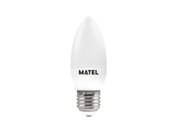 Bombilla LED tipo vela Matel E27 de 5 W (3 intensidades)