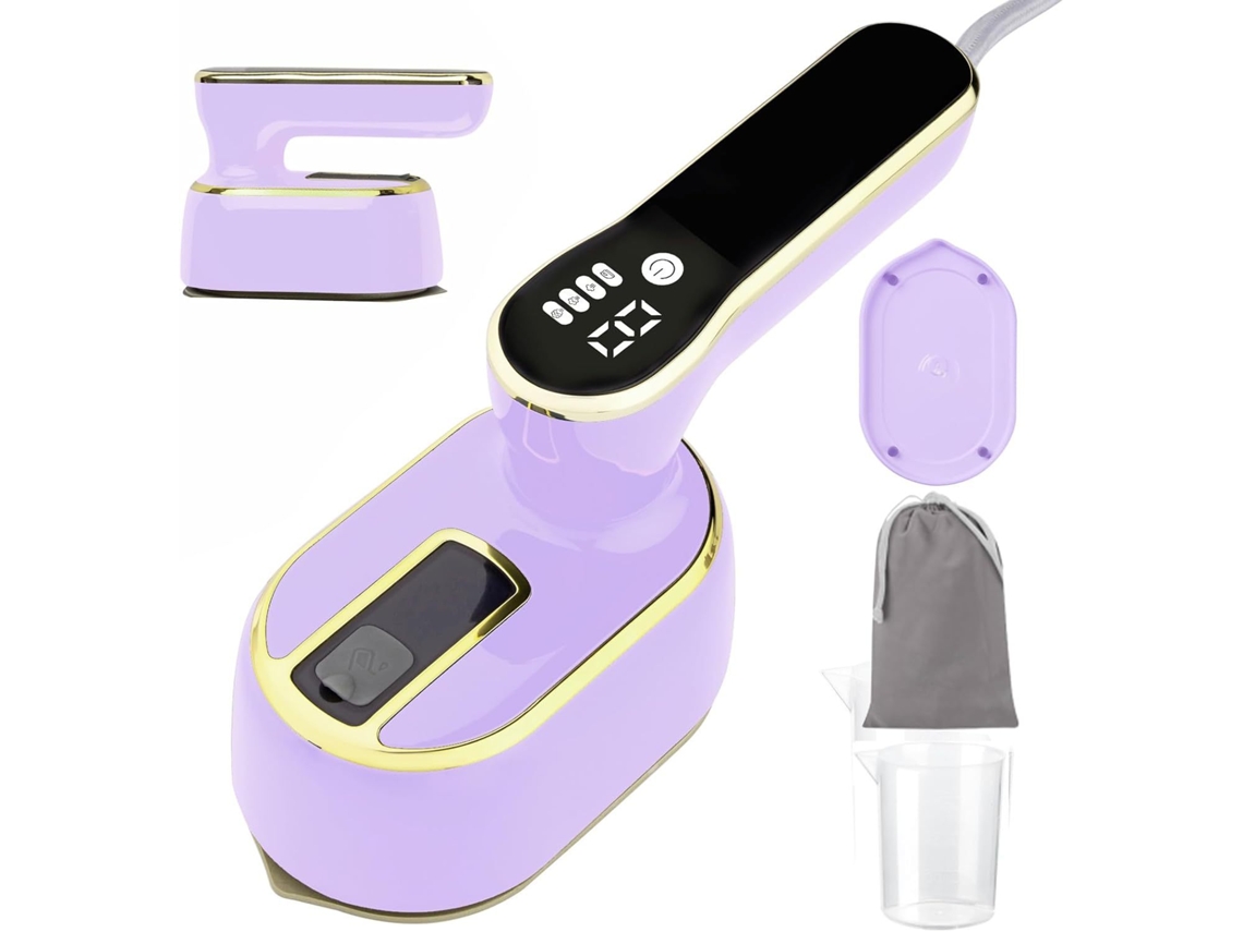 Planchadora con cuatro niveles de temperatura para eliminar arrugas en diversas prendas Cuich (morado)