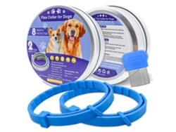 Collar Para Perros Inovarea (4 Unidades), Protección Eficaz Contra Pulgas Y Garrapatas Hasta Por 8 Meses, Resistencia Al Agua Ajustable.