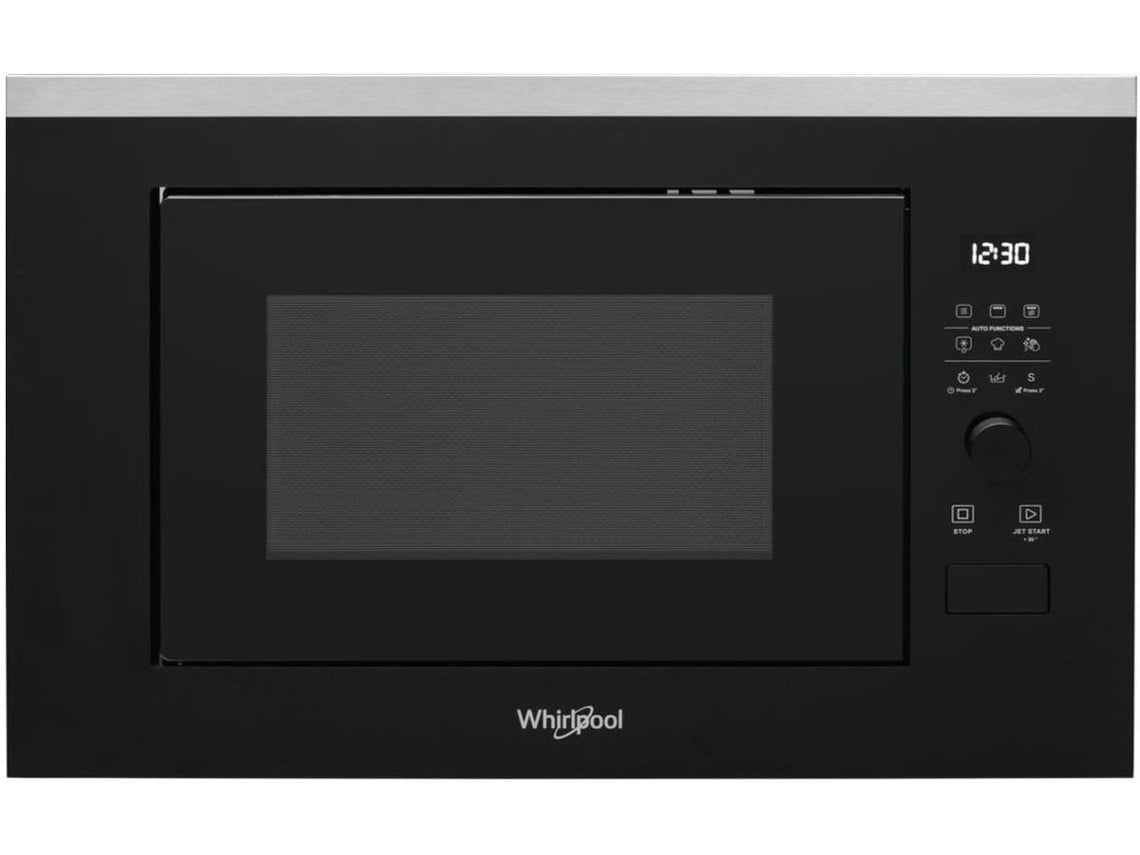 Whirlpool Wmf250g Horno microondas con grill integrable 25l 900w negro de encastre inox 25 7 niveles plato giratorio 28