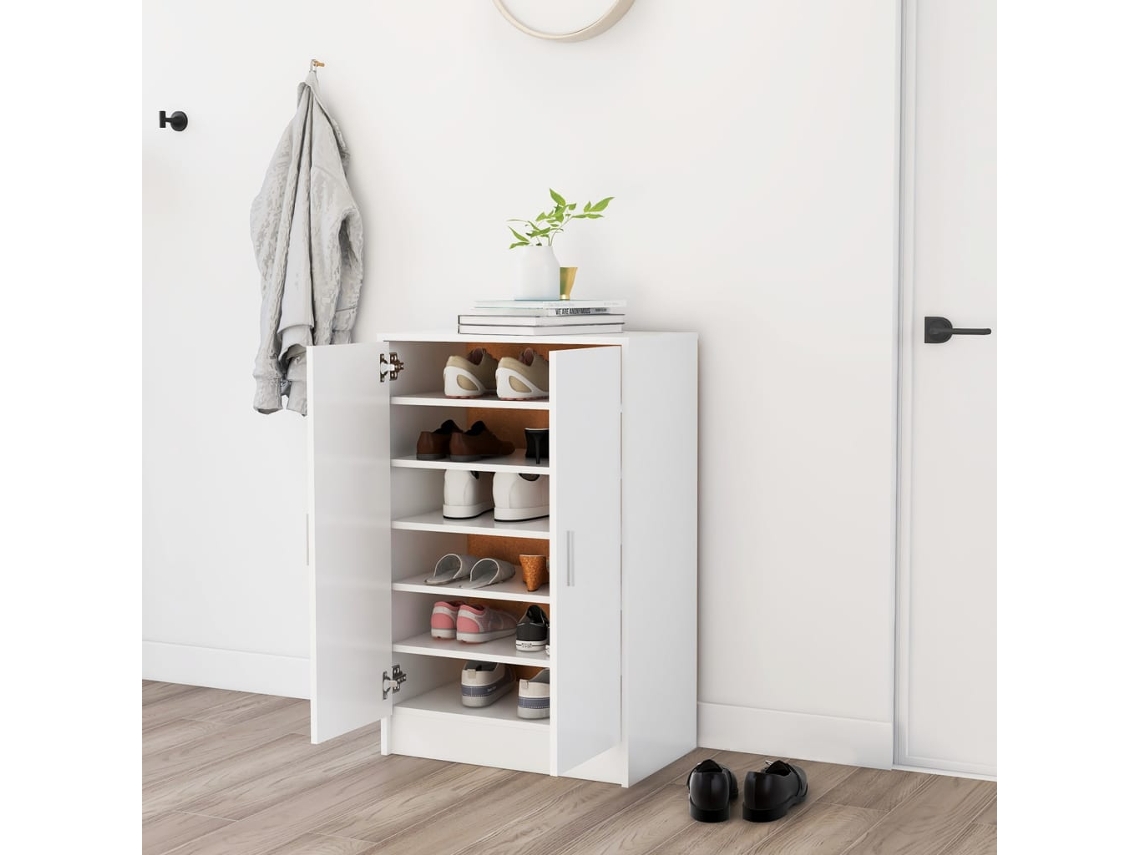 Zapatero LOVELY HOME en Contrachapado Blanco (60X35X92 cm)