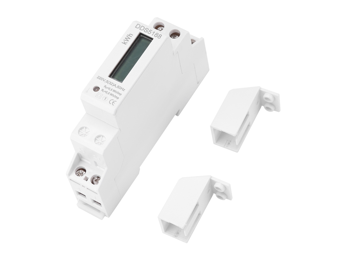 Yncm2026-contador Eléctrico Monofásico Din Rail Lcd Digital Medidor Kwh Electrónico 5-32a
