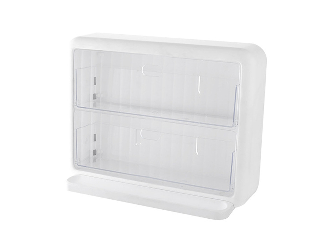 Soporte Compacto De Acrílico Transparente Para Cápsulas De Café Y Bolsitas De Té, Con Compartimentos Para Montaje En Pared.