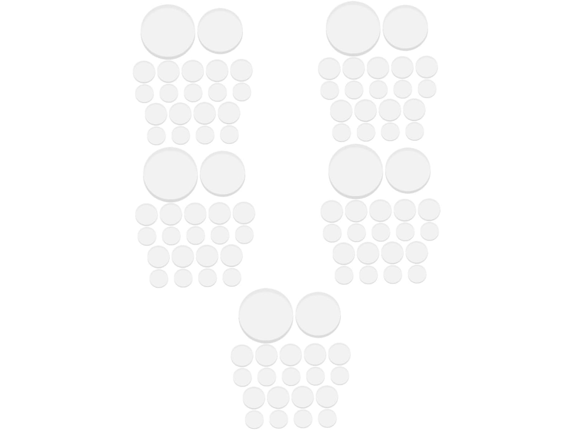 100piezas Transparente Mesas Antideslizantes Adhesivos