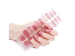 20 Pegatinas De Uñas De Gel Semicuradas Con Lima Y Palitos, Requiere Alcohol, Lámpara Uv/led