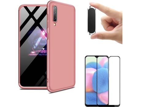 Carcasa, Protector y Soporte Samsung A30s Slim armor 360º Rosa