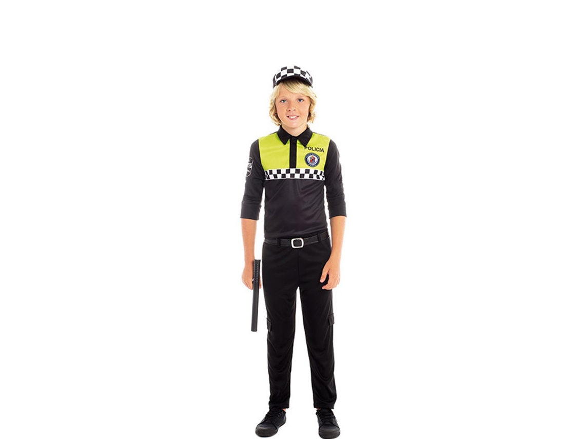 Disfraz de Niño PARTILANDIA policía negro y amarillo (Tam.: 3-4 anos)