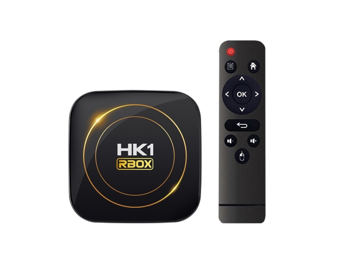 Caja de TV inteligente Yuysan Hk1 Rbox H8s 4K Ultra HD Android 12.0 con control remoto, Allwinner H618 de cuatro núcleos, 4 GB 32 GB