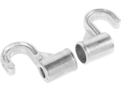 Juego 2 Ganchos Metálicos Resistentes Aleación Aluminio 16 Grosor Armarios Soportes Multifuncionales Estantes