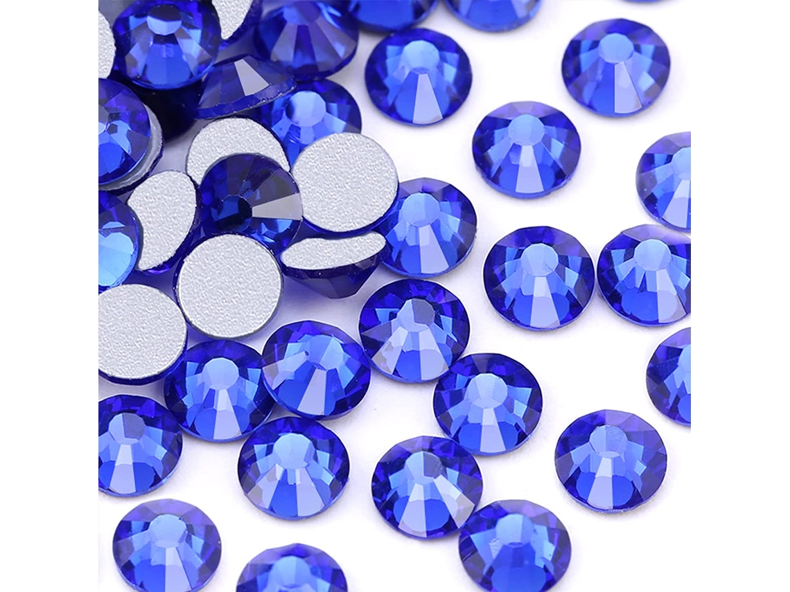 Cristales de uñas con base plana, posavasos de cristal para decoración de uñas y disfraces de baile KOFIHETY
