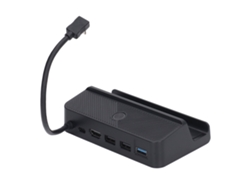 Rebe-base Docking Station Para Steam Deck 6 Em 1 Com Luzes Rgb, 4k 30hz, Usb 2.0 E Carga Pd 100w Para Console De Jogos