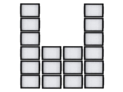 Filtro de 18 piezas para aspiradoras Irobot Roomba serie E5, E6, I7, I3 y Ei.