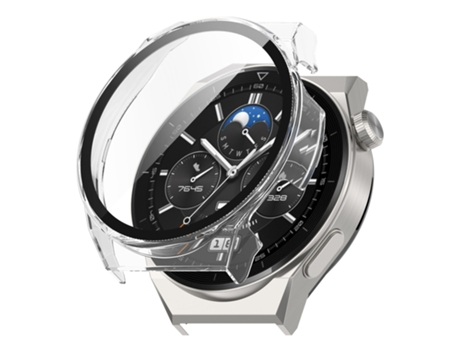 Parte Huawei GT3 Pro de 46 mm + Funda protectora para reloj todo en uno con película templada (transparente)