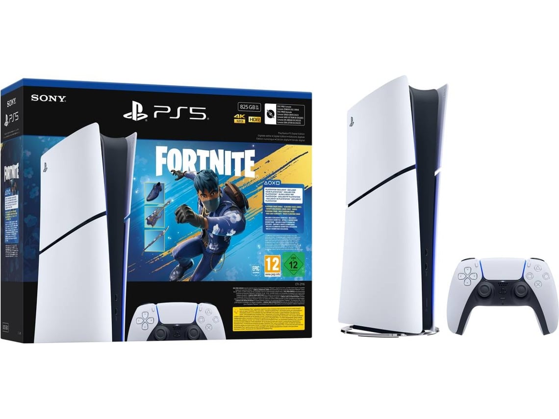 Bundle Versión Digital de PlayStation 5 (825 GB) + Fortnite Flowering Chaos