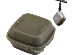 Huevera portátil Slowmoose para camping, con 4 compartimentos, ideal para senderismo.