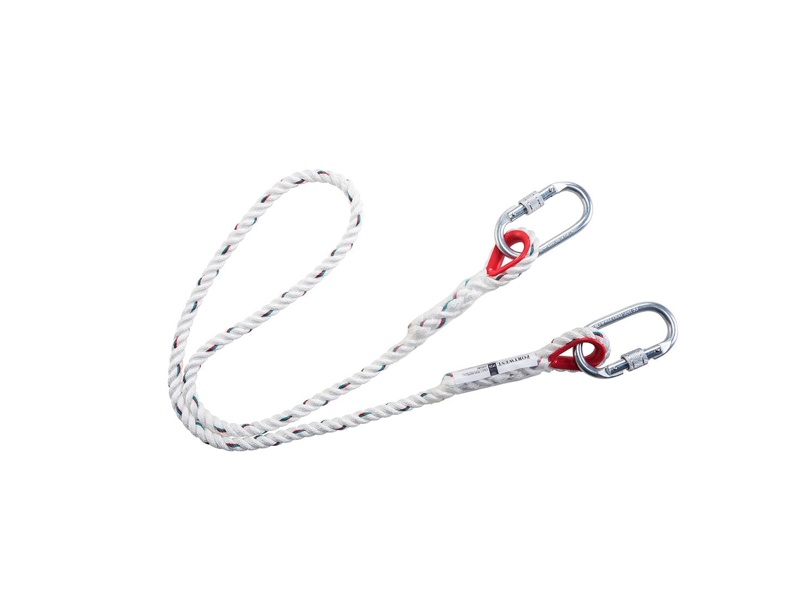 Línea de amarre de sujeción simple Portwest de 150 cm / blanca