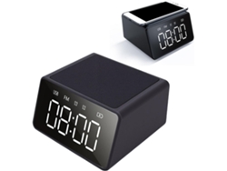 Altavoz Bluetooth Multifuncional Con Reloj Y Cargador De 10 W | Sonido Estéreo De 5 W, Radio Fm