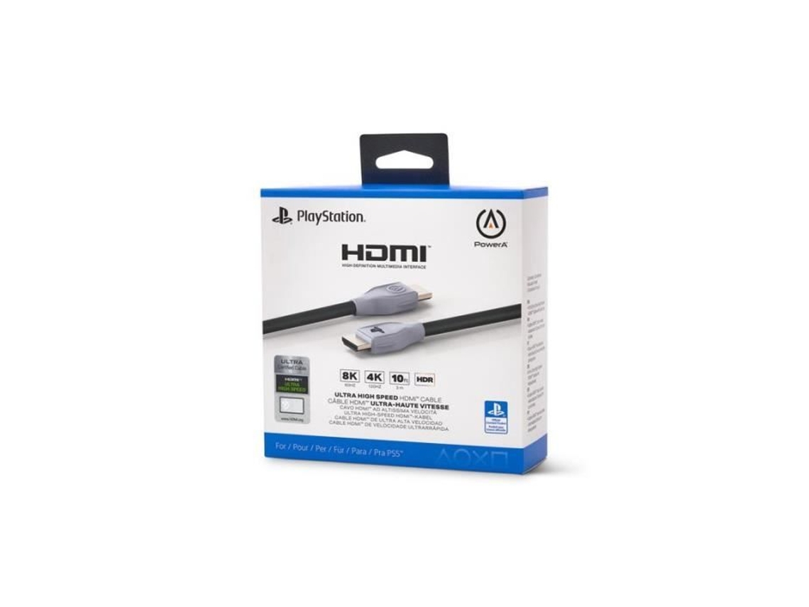 Cable Powera Hdmi para Ps5 Negro y Gris POWER A