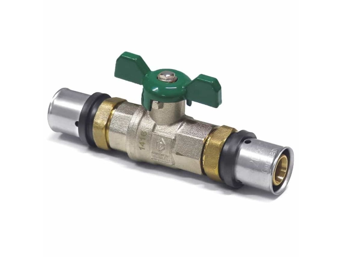 Válvula de bola Pressfitting de 20 mm con manija y alta resistencia, certificada por Dvgw Boni Shop