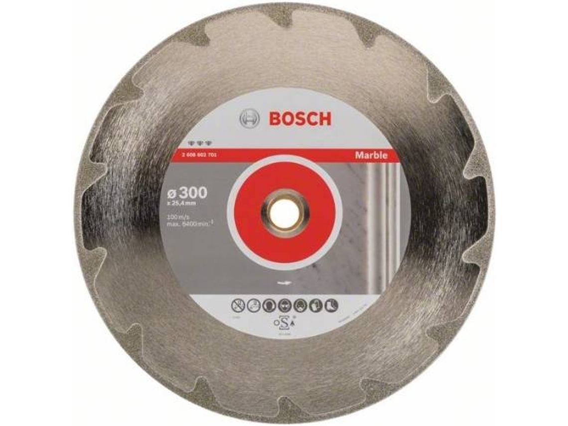 Disco de Corte de Diamante BOSCH para Mármol 300x25.40x2.6x5 mm