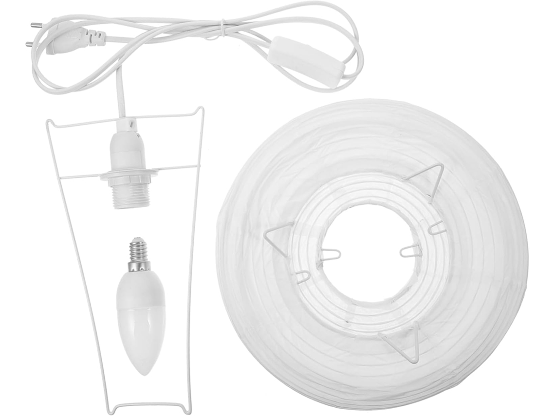 Lámpara de mesita de noche de papel E14 para dormitorio SFUSHOS