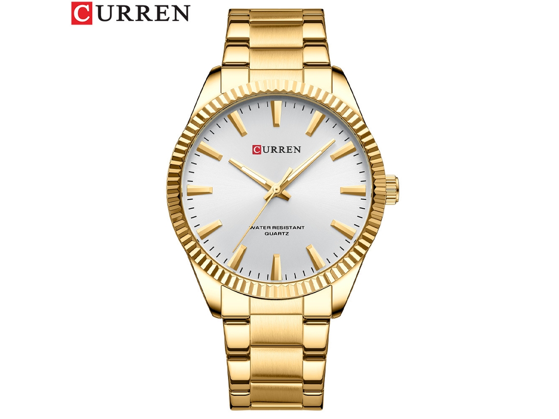 Relógio de Quartzo MDUG Fashion com Calendário Luminoso, Pulseira de Aço, Modelo de Negócios com Roda Solar