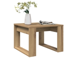Mesa Auxiliar | Mesa Lateral De Madera De Ingeniería Roble Artisan 50x50x35 Cm
