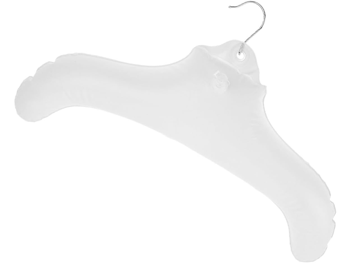 Percha Viaje Plegable Pvc Blanco Fácil Guardar Limpiar Equipaje Durante Viajes Negocios Vacaciones Ropa