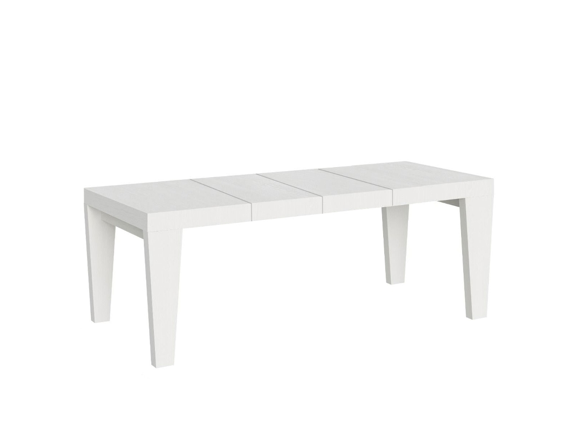 Mesa extensible 180/440x90 cm Spimbo Premium Fresno Blanco Itamoby