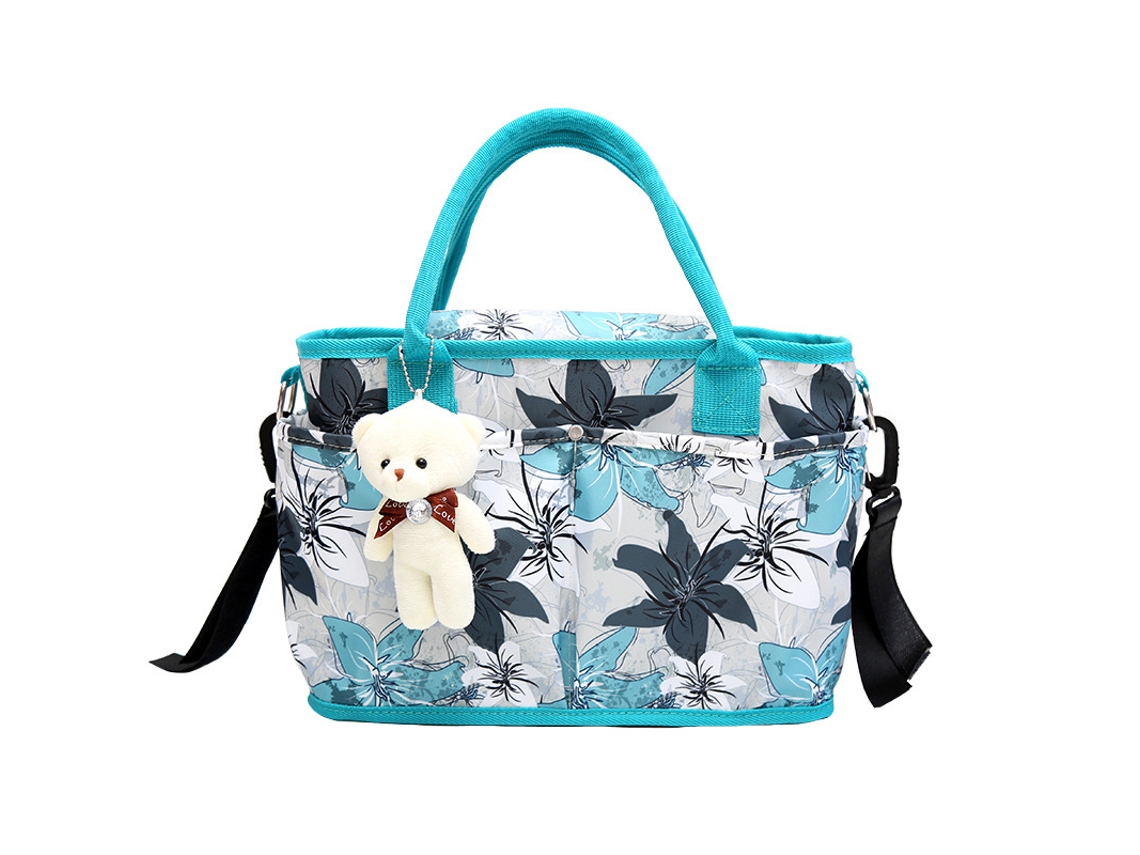 Bolsa universal para cochecito con dos portabotellas, apta para todos los cochecitos de bebé. (Lírio HEXINYIGJLY)