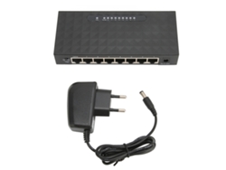 Switch De Rede Gigabit 1000mbps 8 Portas Adaptável Auto Para Escritório E Lar