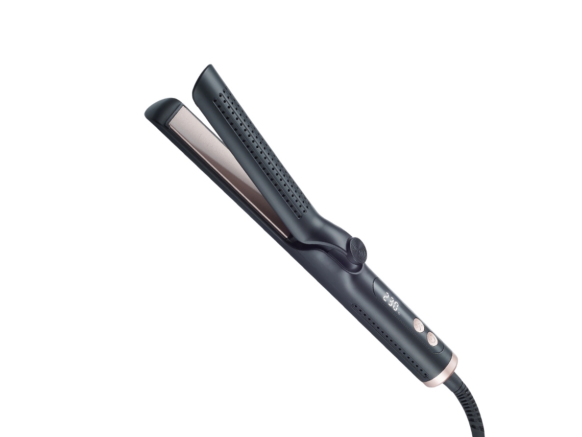 Plancha 2en1 Alisar Y Rizar Fijación Con Aire Frío Uso Hogar Viaje Para Todo Tipo De Cabello
