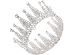 Tiara De Noiva Com Coroa De Cristal E Strass Para Princesa