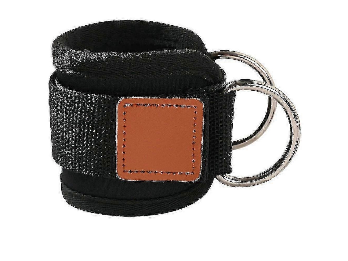 Tobilleras ajustables para gimnasio, tobilleras para entrenamiento de fuerza para W Yvl Rosewell (negras)